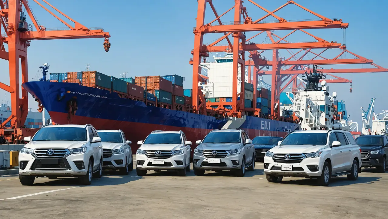 Pelbagai jenis kenderaan termasuk sedan, SUV dan pickup truck tersedia untuk penghantaran ke Sabah