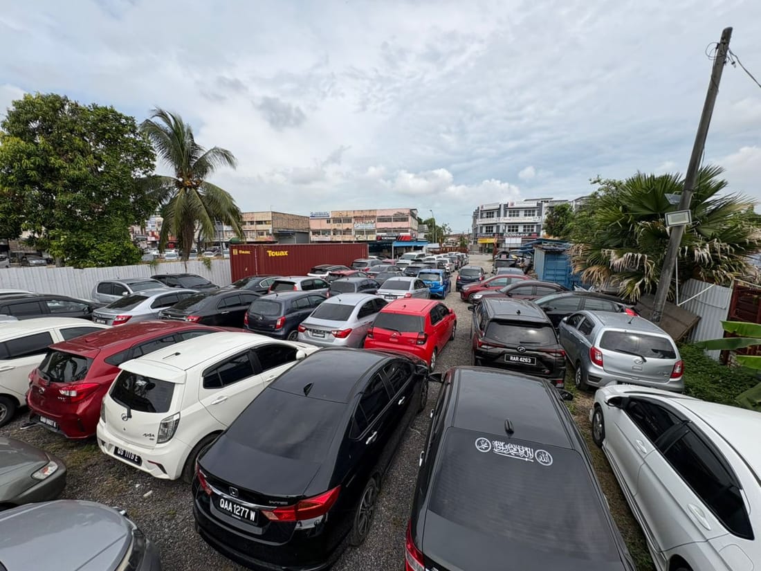 Hantar Kereta Trading Yard - Kawasan Penyimpanan Selamat